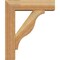Ekena Millwork Funston Block Rough Sawn Bracket w/ Offset Brace, Western Red Cedar, 6"W x 20"D x 24"H BKT0604X20X24FST05RWR - alternate 4